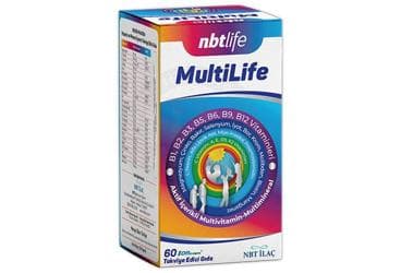 NBTLIFE MULTILIFE TAKVIYE EDICI GIDA KAPSUL 60 kapsül İlaç Görseli