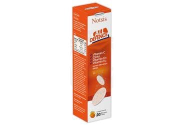 NOTSIS ALL DEFENCE EFERVESAN TABLET TAKVIYE EDICI GIDA 20 tablet İlaç Görseli