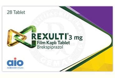REXULTI 3 MG FILM KAPLI TABLET (28 ADET) İlaç Görseli