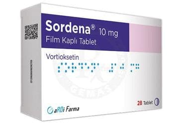 SORDENA 10 MG FILM KAPLI TABLET (28 TABLET) İlaç Görseli