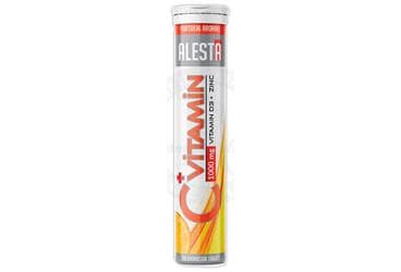 ALESTA VITAMIN C, CINKO VE VITAMIN D3 ICEREN PORTAKAL AROMALI EFERVESAN TABLET 20 tablet İlaç Görseli