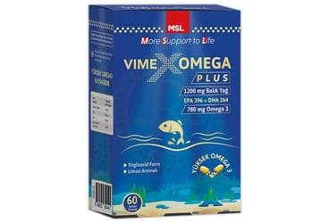 MSL VIMEX OMEGA TAKVIYE EDICI GIDA KAPSUL 60 kapsül İlaç Görseli