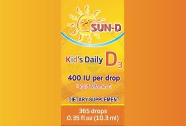 SUN-D KIDS DAILY D3 TAKVIYE EDICI GIDA 400 IU 10 ml şişe İlaç Görseli