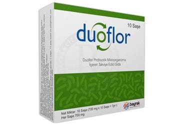 DUOFLOR PROBIYOTIK MIKROORGANIZMA ICEREN SASE 10 saşe İlaç Görseli