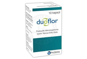 DUOFLOR PROBIYOTIK MIKROORGANIZMA ICEREN KAPSUL 10 kapsül İlaç Görseli