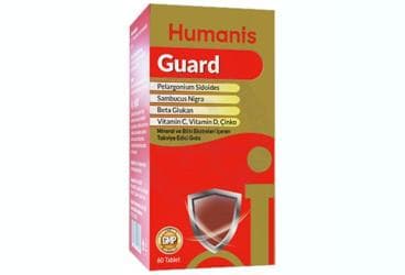 HUMANIS GUARD MINERAL VE BITKI EKSTRELERI ICEREN TAKVIYE EDICI GIDA TABLET 60 tablet İlaç Görseli