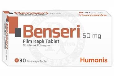 BENSERI 50 MG FILM KAPLI TABLET (30 TABLET) İlaç Görseli