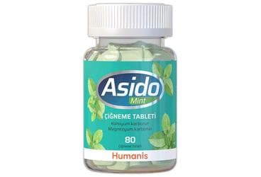 ASIDO MINT AROMALI CIGNEME TABLETI 80 tablet İlaç Görseli