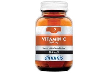 DINAMIS VITAMIN C TAKVIYE EDICI GIDA 1000 mg 30 kapsül İlaç Görseli