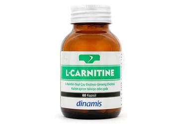 DINAMIS L-CARNITINE, GREEN TEA, GINSENG, CAFFEINE ICEREN TAKVIYE EDICI GIDA 60 kapsül İlaç Görseli