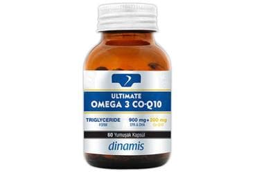 DINAMIS ULTIMATE OMEGA 3 CO-Q10 TAKVIYE EDICI GIDA 60 kapsül İlaç Görseli