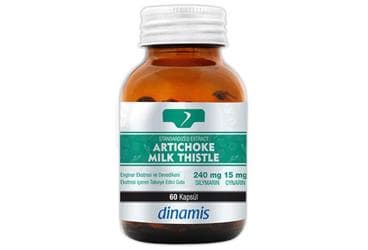 DINAMIS STANDARDIZE ARTICHOKE MILK THISTLE KAPSUL 60 kapsül İlaç Görseli