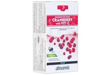 DINAMIS STANDARDIZED FRUIT EXTRACT CRANBERRY WITH VIT-C SASE 20 saşe İlaç Görseli