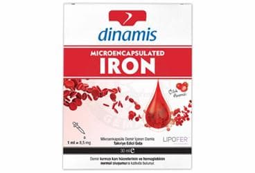 DINAMIS MICROENCAPSULATED IRON ICEREN TAKVIYE EDICI DAMLA 30 ml şişe İlaç Görseli