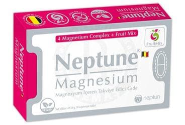 NEPTUNE MAGNESIUM MAGNEZYUM ICEREN TAKVIYE EDICI GIDA 30 tablet İlaç Görseli