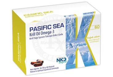 PASIFIC SEA KRILL OIL OMEGA-3 KAPSUL 60 kapsül İlaç Görseli