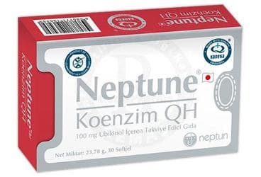 NEPTUNE KOENZIM QH UBIKINOL ICEREN TAKVIYE EDICI GIDA 30 kapsül İlaç Görseli