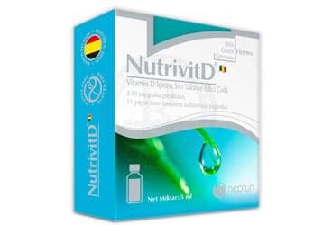 NUTRIVITD VITAMIN D ICEREN SIVI TAKVIYE EDICI GIDA 5 ml şişe İlaç Görseli