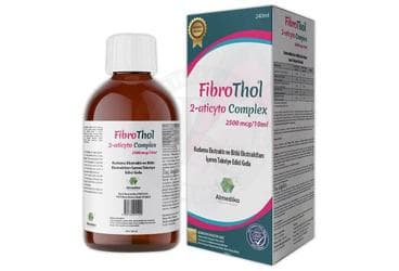 ALMEDIKO FIBROTHOL 2-ATICYTO COMPLEX SURUP KUDAMA EKSTRAKTI VE BITKI EKSTRAKTLARI ICEREN TAKVIYE EDICI GIDA 2500 mcg/10 ml 240 ml şişe İlaç Görseli