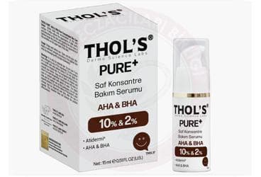 THOLS PURE+ SAF KONSANTRE BAKIM SERUMU %10 AHA & %2 BHA 15 ml şişe İlaç Görseli