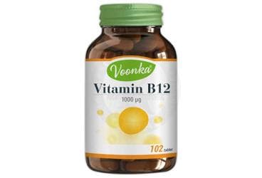 VOONKA VITAMIN B12 TABLET 1000 mcg 102 tablet İlaç Görseli