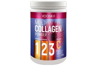 VOONKA MULTI COLLAGEN POWDER HIDROLIZE KOLLAJEN VITAMIN C ICEREN TAKVIYE EDICI GIDA 300 g toz İlaç Görseli