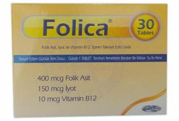 FOLICA TABLET 30 tablet İlaç Görseli