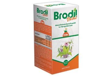 BRODIL HERBAL KIDS BITKISEL EKSTRELER ICEREN PROPOLISLI SIVI TAKVIYE EDICI GIDA 100 ml şişe İlaç Görseli