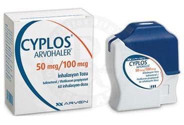 CYPLOS ARVOHALER 50 MCG/100 MCG INHALASYON TOZU (60 DOZ) İlaç Görseli