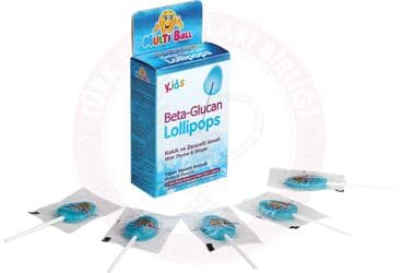 MULTIBALL KIDS BETA GLUCAN LOLLIPOPS 5 adet İlaç Görseli
