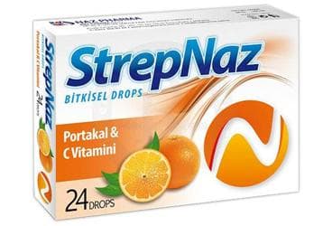 STREPNAZ PORTAKAL&C VITAMINI PASTIL 24 pastil İlaç Görseli