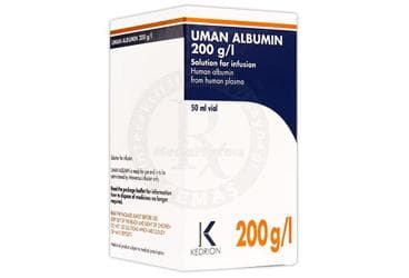 UMAN ALBUMIN 20 G/100 ML 50 ML IV INFUZYON ICIN COZELTI ICEREN FLAKON İlaç Görseli