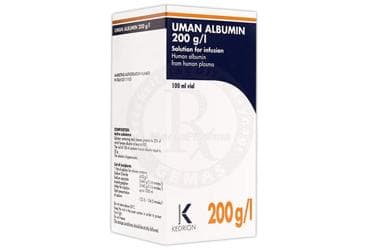 UMAN ALBUMIN 20 G/100 ML 100 ML IV INFUZYON ICIN COZELTI ICEREN FLAKON İlaç Görseli