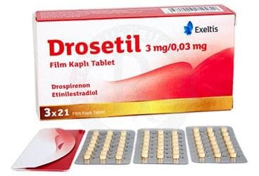 DROSETIL 3 MG/0.03MG FILM KAPLI TABLET (63 TABLET) İlaç Görseli