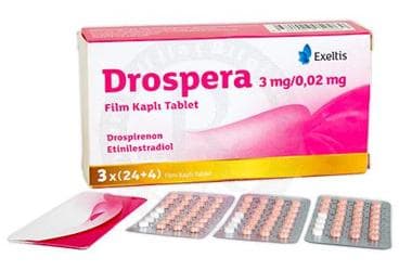 DROSPERA 3 MG/0,02 MG FILM KAPLI TABLET (84 TABLET) İlaç Görseli
