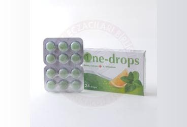 ONE-DROPS NANE, LIMON + C VITAMINI PASTIL 24 pastil İlaç Görseli