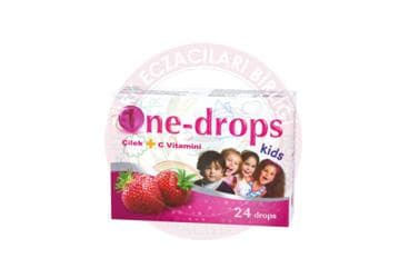 ONE-DROPS KIDS CILEK + C VITAMINI PASTIL 24 pastil İlaç Görseli