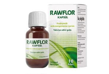 RAWFLOR PROBIYOTIK MIKROORGANIZMA ICEREN KAPSUL 10 kapsül İlaç Görseli