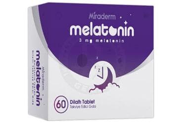 MIRADERM MELATONIN DILALTI TABLET 3 mg 60 tablet İlaç Görseli