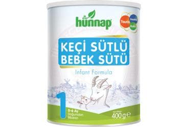 HUNNAP 1 KECI SUTLU BEBEK SUTU (0-6 AY) 400 g toz İlaç Görseli