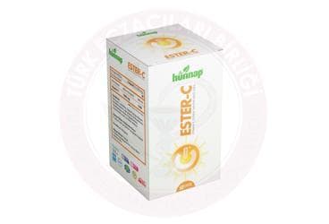 HUNNAP ESTER-C VITAMIN C ICEREN TAKVIYE EDICI GIDA KAPSUL 60 kapsül İlaç Görseli