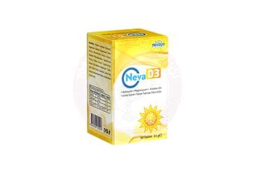 NEVA D3 KALSIYUM, MAGNEZYUM, VITAMIN D VE CINKO ICEREN TABLET 30 tablet İlaç Görseli