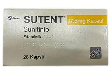 SUTENT 37,5 MG KAPSUL (28 KAPSUL) İlaç Görseli