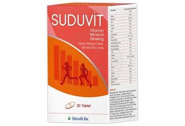 SUDUVIT MULTIVITAMIN TABLET 30 tablet İlaç Görseli