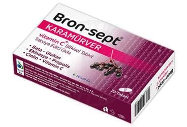 BRON-SEPT KARAMURVER & VITAMIN C TABLET 20 tablet İlaç Görseli