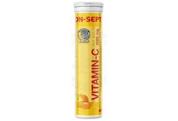BRON-SEPT VITAMIN C TAKVIYE EDICI GIDA EFERVESAN TABLET 1000 mg 20 tablet İlaç Görseli