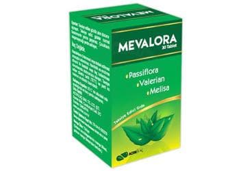 MEVALORA PASSIFLORA, VALERIAN, MELISA TAKVIYE EDICI GIDA 30 tablet İlaç Görseli