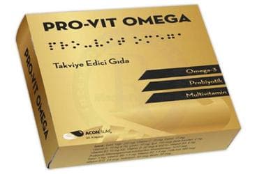 PRO-VIT TAKVIYE EDICI GIDA 30 kapsül İlaç Görseli