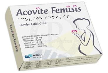 ACOVITE FEMISIS TAKVIYE EDICI GIDA 30 tablet İlaç Görseli