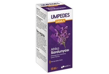 UMPEDES DAMLA AFRIKA SARDUNYASI (PELARGONIUM SIDOIDES) ICEREN DAMLA TAKVIYE EDICI GIDA 50 ml şişe İlaç Görseli
